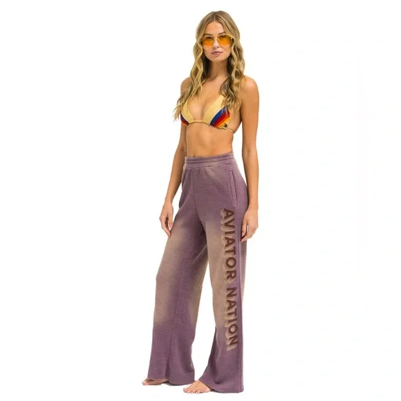 AVIATOR NATION 3D WIDE LEG POCKET SWEATPANTS - Picture 4 of 13